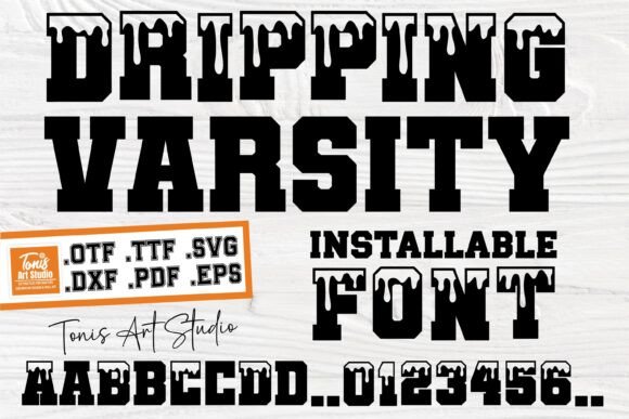 Ab Dripping Varsity: The Edgy Athletic Font for Bold Designs