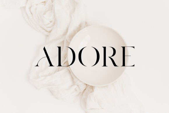 Adore: Crafting Modern Elegance with a Serif Typeface