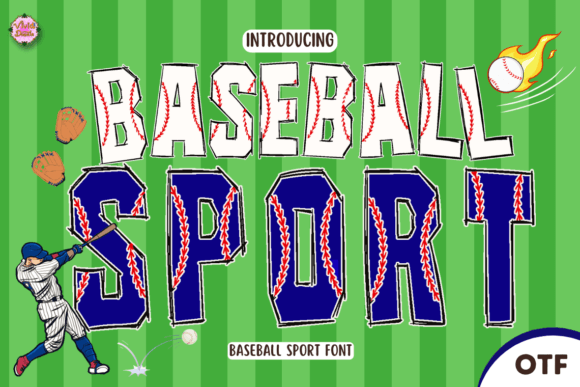 Baseball Sport: The Energetic Typeface for Athletic Designs