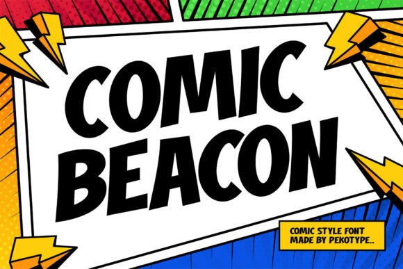 Comic Beacon: Igniting Your Designs with Retro-Bold Energy