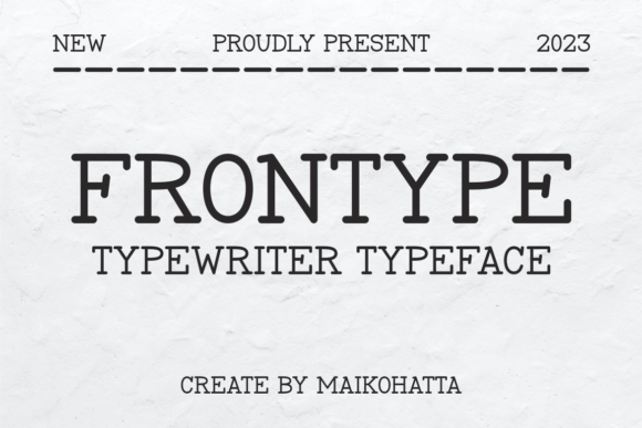 Frontype: Marrying Typewriter Grit with Serif Refinement