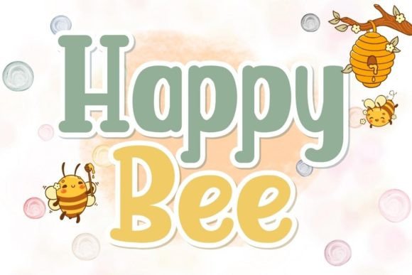 Happy Bee: A Playful Handwriting Font for Creative Projects