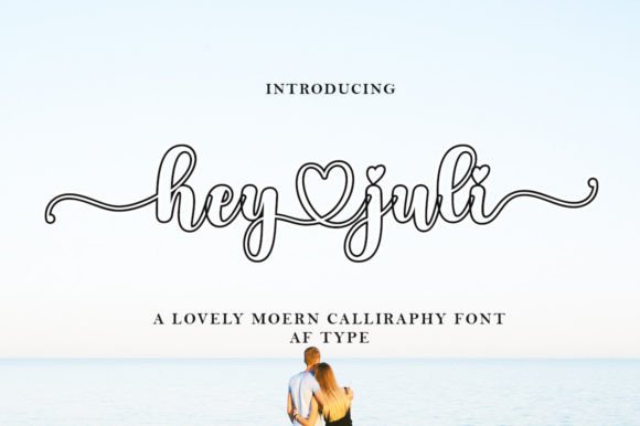 Hey Juli Outline: A Handwritten Font for Modern Design