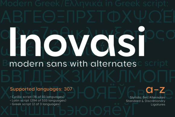 Inovasi Sans: A Fresh Take on Geometric Sans Serif Design