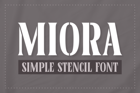 Miora: The Serif Font Blending Sophistication with Stencil-Style Adaptability