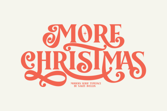 More Christmas: A Festive Serif Font for Celebratory Design