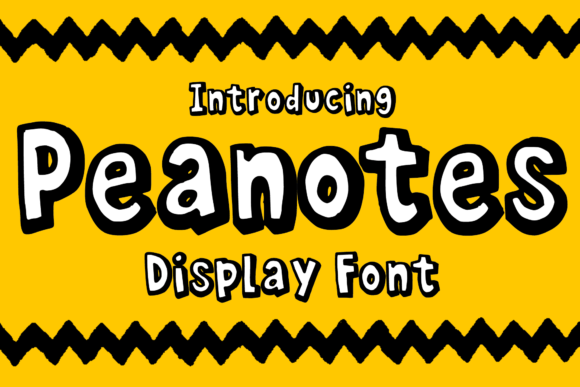 Peanotes: A Fun Cartoon Font for Creative Projects