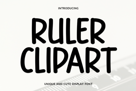 Ruler Clipart: Your Go-To Modern Handwritten Font for Creative Projects