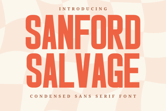 Sanford Salvage: A Typeface with Built-In Character