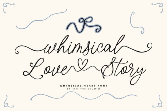 Whimsical Love Story: A Font for Elegant & Romantic Designs